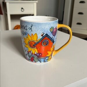 Colorful Ceramic Mug with Sunflower Design